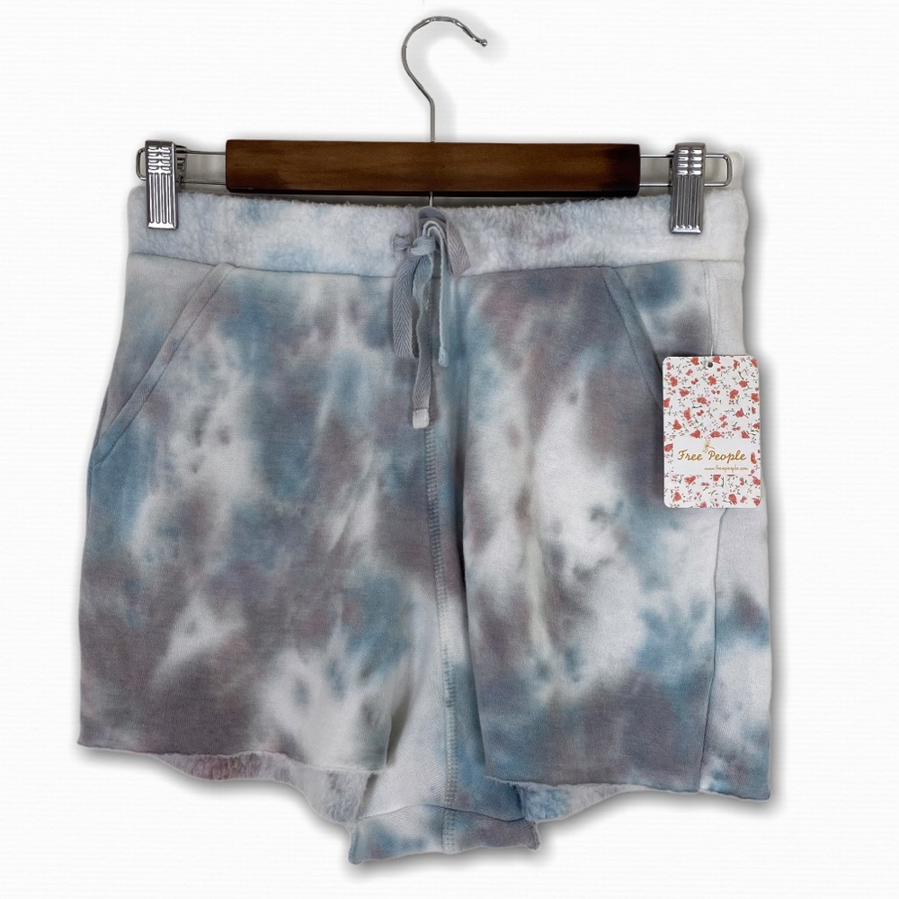 Free People Kelly Washed Tie Dye PJ Set in Ocean - Picture 6 of 8